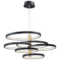 Load image into Gallery viewer, Hoopla 6-Light LED Pendant - Black & Gold
