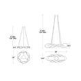 Load image into Gallery viewer, Interlace LED Pendant Light - Diagram