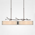 Load image into Gallery viewer, Ironwood Linear Suspension Light - Oiled Rubbed Bronze/Ivory Wisp