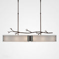 Load image into Gallery viewer, Ironwood Linear Suspension Light - Oiled Rubbed Bronze/Frosted Glass