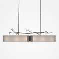 Load image into Gallery viewer, Ironwood Linear Suspension Light - Satin Nickel/Frosted Granite