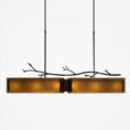 Load image into Gallery viewer, Ironwood Linear Suspension Light - Gunmetal/Bronze Granite