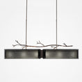 Load image into Gallery viewer, Ironwood Linear Suspension Light - Satin Nickel/Smoke Granite
