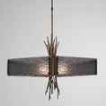 Load image into Gallery viewer, Ironwood Square Chandelier - Oiled Rubbed Bronze/Smoke Granite