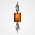 Load image into Gallery viewer, Ironwood Thistle Glass Wall Sconce - Gunmetal/Bronze Granite