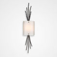 Load image into Gallery viewer, Ironwood Thistle Glass Wall Sconce - Gunmetal/Frosted Granite