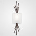 Ironwood Thistle Linen Wall Sconce - Oiled Rubbed Bronze/Linen Shade