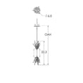 Load image into Gallery viewer, Ironwood Thistle Pendant Light - Diagram