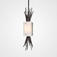 Load image into Gallery viewer, Ironwood Thistle Pendant Light - Gunmetal/Frosted Granite