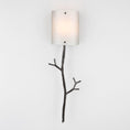 Load image into Gallery viewer, Ironwood Twig Glass Wall Sconce - Gunmetal/Frosted Granite