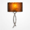 Load image into Gallery viewer, Ironwood Twist Glass Wall Sconce - Satin Nickel/Bronze Granite