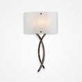 Load image into Gallery viewer, Ironwood Twist Glass Wall Sconce - Oiled Rubbed Bronze/Frosted Granite