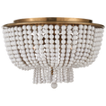 Load image into Gallery viewer, Jacqueline Flush-Mount - Hand-Rubbed Antique Brass/White Acrylic