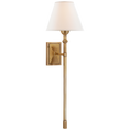 Load image into Gallery viewer, Jane Large Single Tail Sconce - Hand-Rubbed Antique Brass