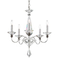 Load image into Gallery viewer, Jasmine 5 Light Chandelier Polished Silver Finish