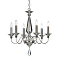 Load image into Gallery viewer, Jasmine 6 Light Chandelier Polished Silver Finish