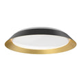 Load image into Gallery viewer, Jasper Medium LED Flushmount - Black/Gold Finish