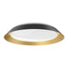 Jasper Medium LED Flushmount - Black/Gold Finish