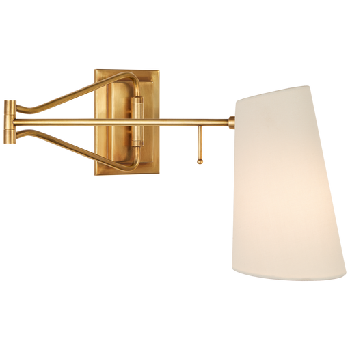 Keil Swing Arm Wall Light - Hand-Rubbed Antique Brass