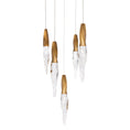 Load image into Gallery viewer, Kindjal 5-Light Pendant - Aged Brass Finish