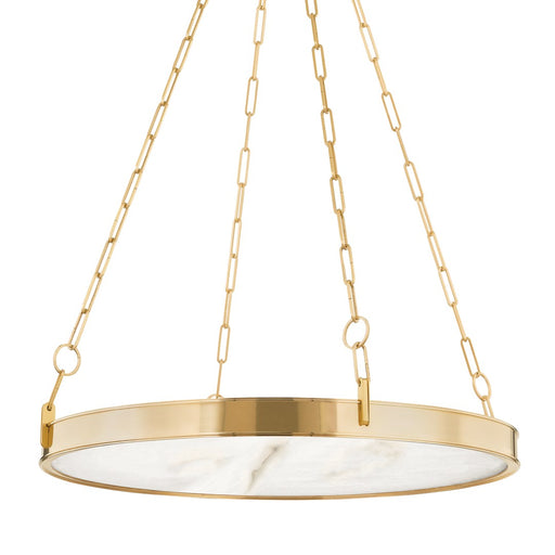 Kirby LED Chandelier - Aged Brass
