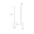 Load image into Gallery viewer, Klee Large Wall Sconce - Diagram