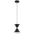 Load image into Gallery viewer, Kordan LED Mini Pendant - Matte Black & Polished Nickel