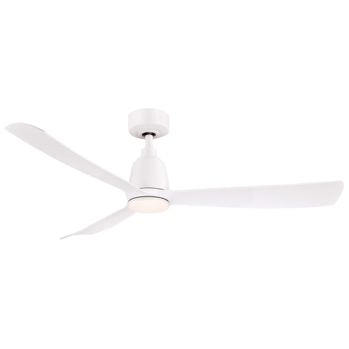 Kute 52" Ceiling Fan - Matte White Finish with Matte White Blades