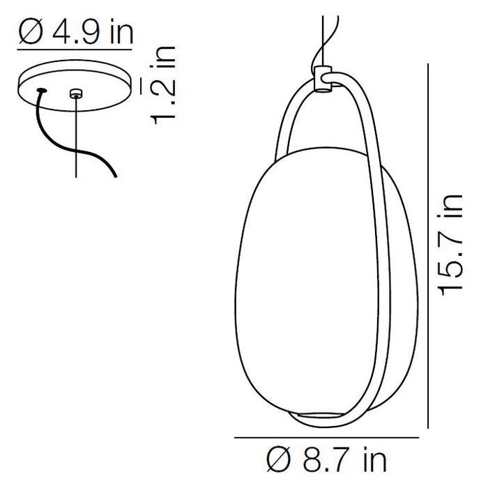 Lanna Pendant - Diagram