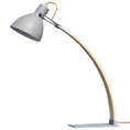 Load image into Gallery viewer, Laito Wood Table Lamp - Matte Gray Finish