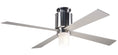 Load image into Gallery viewer, Lapa Flush Ceiling Fan - Nickel (LED Light)