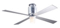 Load image into Gallery viewer, Lapa Flush Ceiling Fan - Nickel (LED Light)