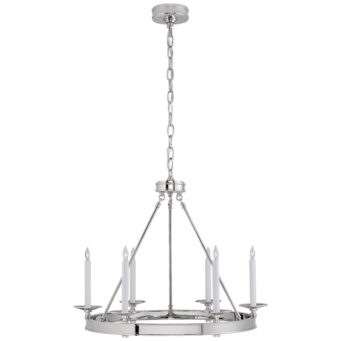 Launceton Small Ring Chandelier Polished Nickel
