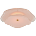 Load image into Gallery viewer, Leighton 14" Layered Flush Mount - Soft Brass Finish with Blush Tinted Cream