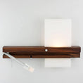 Load image into Gallery viewer, Levo Right Side LED Bedside Sconce and Reading Light w/ USB Charger