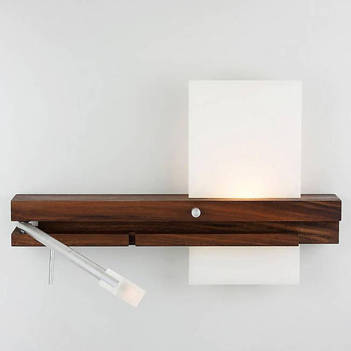 Levo Right Side LED Bedside Sconce and Reading Light w/ USB Charger