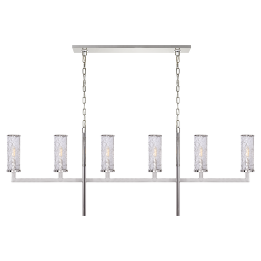 Liaison Large Linear Chandelier - Polished Nickel