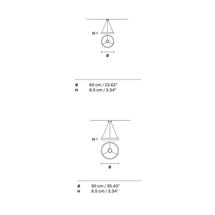 Libe Round Pendant - Diagram