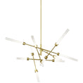 Load image into Gallery viewer, Linger Abstract Chandelier - Natural Brass Finish