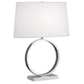 Load image into Gallery viewer, Logan Table Lamp - Polished Nickel/White Shade