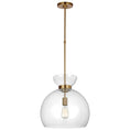 Load image into Gallery viewer, Londyn Round Pendant - Burnished Brass