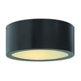 Load image into Gallery viewer, Luna Outdoor Flush Mount Ceiling Light - Satin Black