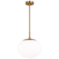 Load image into Gallery viewer, Lune Round Pendant - Burnished Brass