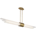 Load image into Gallery viewer, Luzerne Linear Pendant - Aged Brass