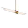 Load image into Gallery viewer, Luzerne Linear Pendant - Aged Brass