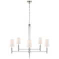 Load image into Gallery viewer, Lyra Two Tier Chandelier - Polished Nickel & Crystal