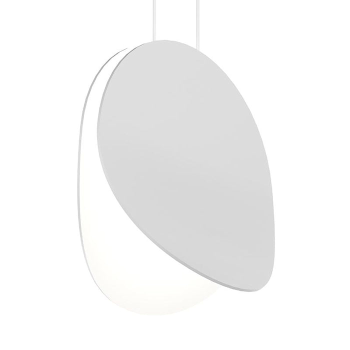 Malibu Discs LED Pendant - Satin White Finish