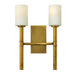 Margeaux 2 Light Wall Sconce - Vintage Brass