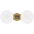 Load image into Gallery viewer, McCarren Double Sconce - Natural Brass Finish