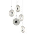 Load image into Gallery viewer, Meclisse 5 Light LED Pendant - Polished Chrome Finish with Clear Glass